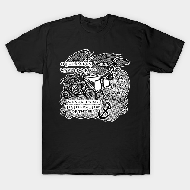 "The Mermaid" Sea Shanty T-Shirt by NightmareCraftStudio